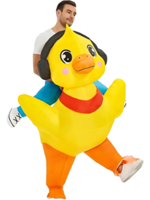 Inflatable duck costume